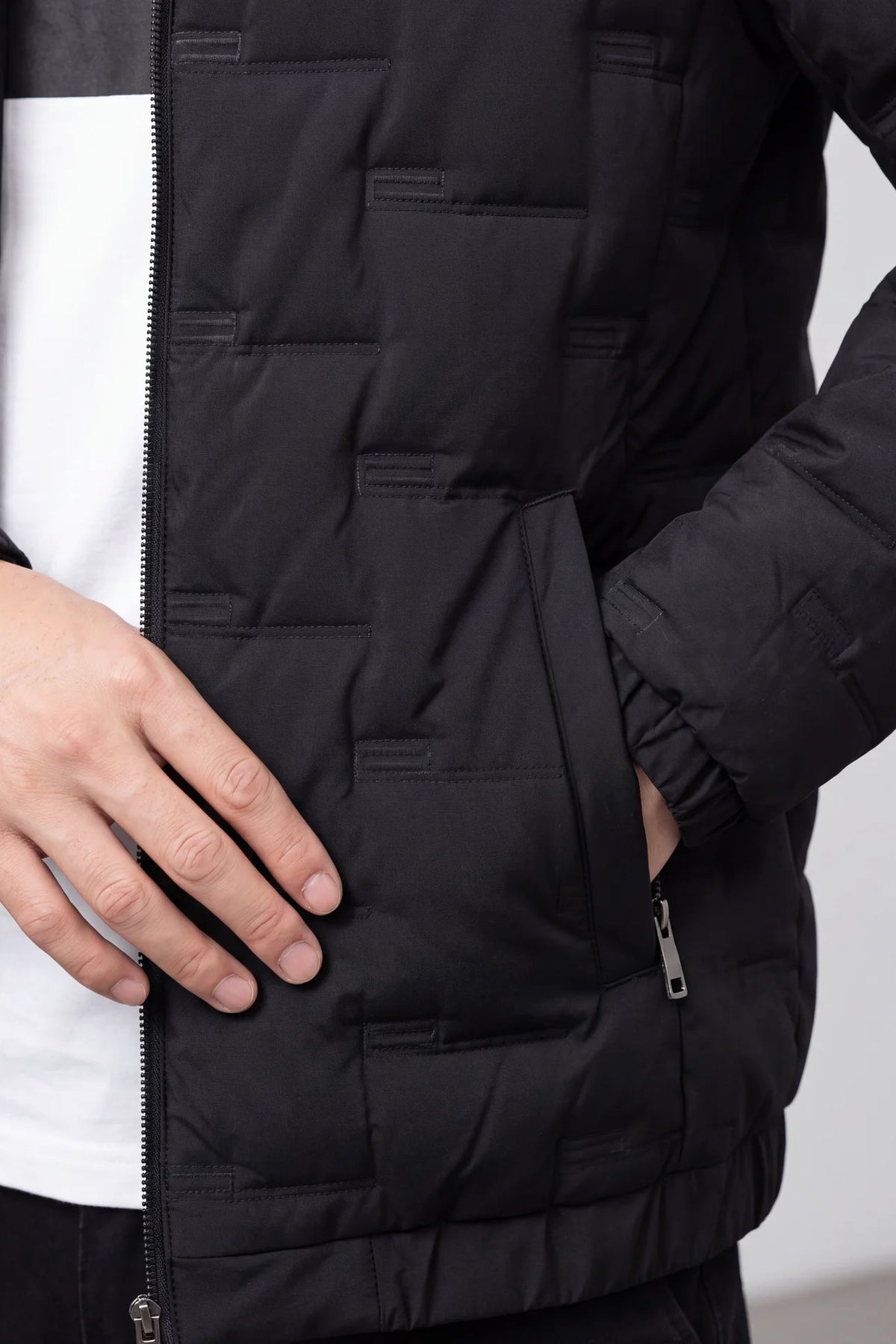 Men's Jacket Short Warm Hooded Cotton Jacket Men