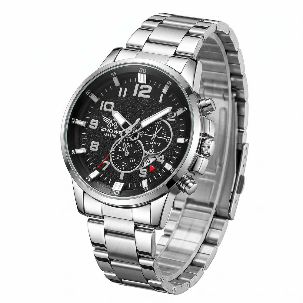 The Gentleman's Quartz Watch with black strap