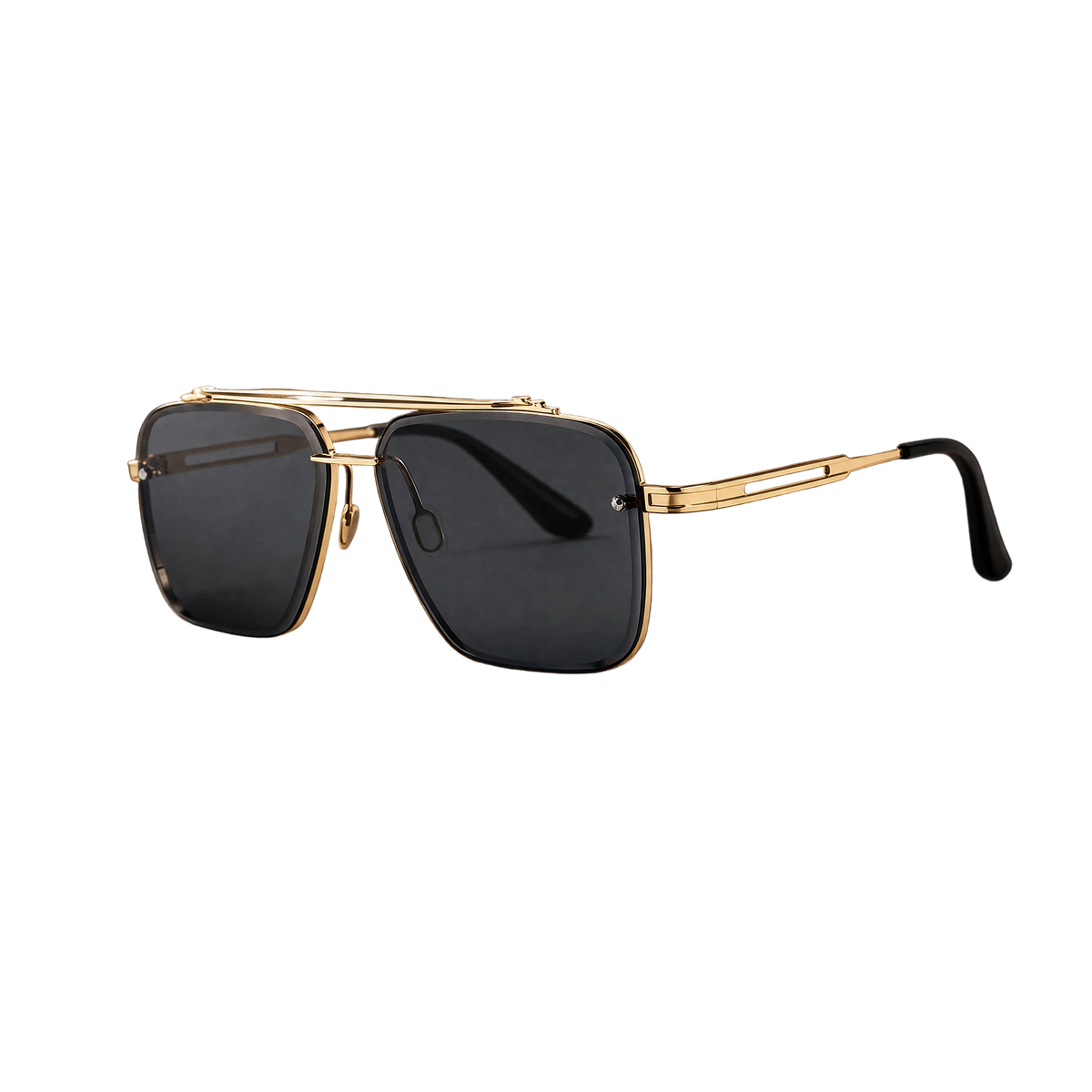 Mens Fashion Double Beam Cut Edge Sunglasses
