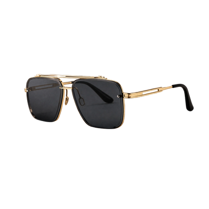 Mens Fashion Double Beam Cut Edge Sunglasses