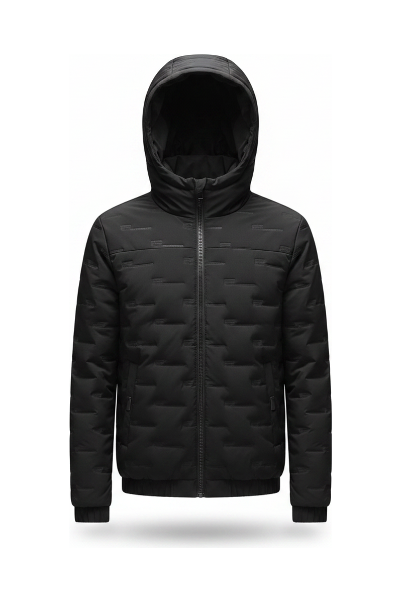Men's Jacket Short Warm Hooded Cotton Jacket Men
