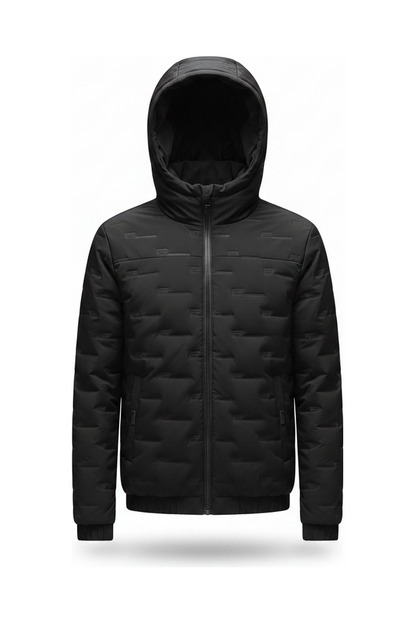 Men's Jacket Short Warm Hooded Cotton Jacket Men