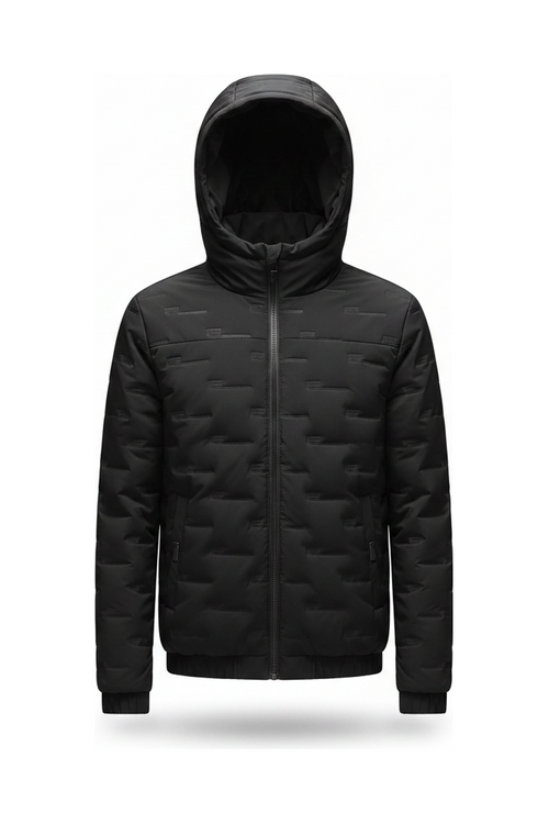 Men's Jacket Short Warm Hooded Cotton Jacket Men