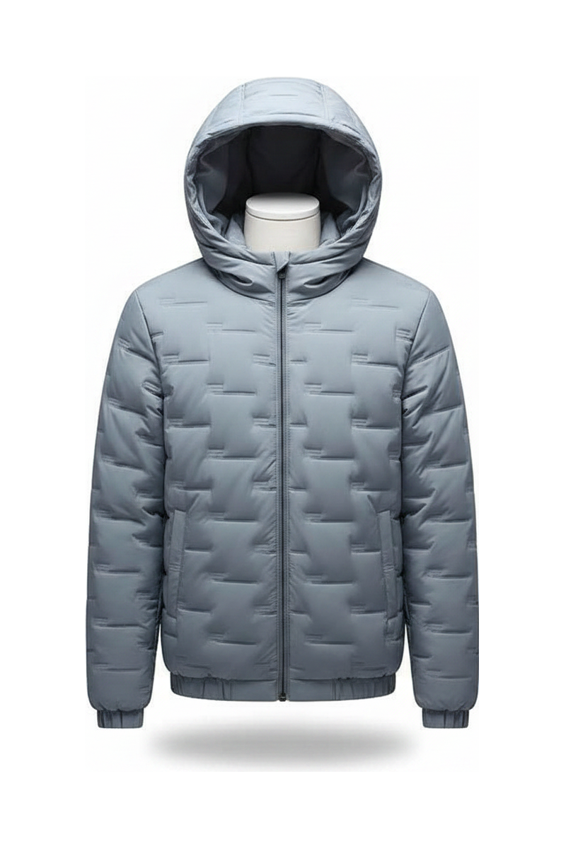 Men's Jacket Short Warm Hooded Cotton Jacket Men