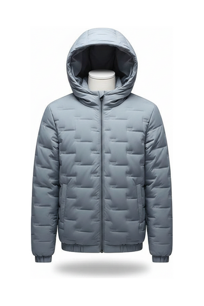 Men's Jacket Short Warm Hooded Cotton Jacket Men