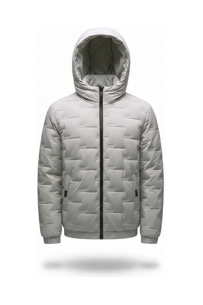 Men's Jacket Short Warm Hooded Cotton Jacket Men